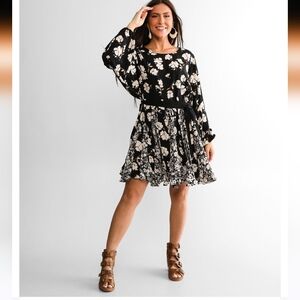 EUC Mittoshop Floral Mini Dress